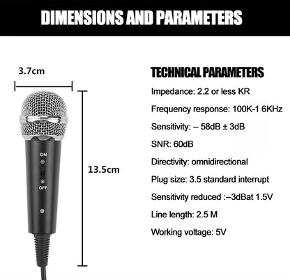 Microphone 3.5mm Wired Home Stereo Desktop Tripod MIC For PC YouTube Video Chatting Gaming Podcasting Recording Meeting