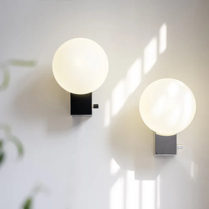 Denmark Wall Lamp Sconce Light with Glass Ball G9 Bulb Metal Base