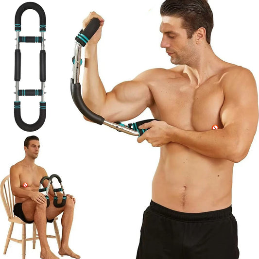 Wrist Strength Trainer Adjustable U-Shaped Arm Trainer Home Fitness Chest Expander Twister Arm Exerciser Hand Gripper Strengths