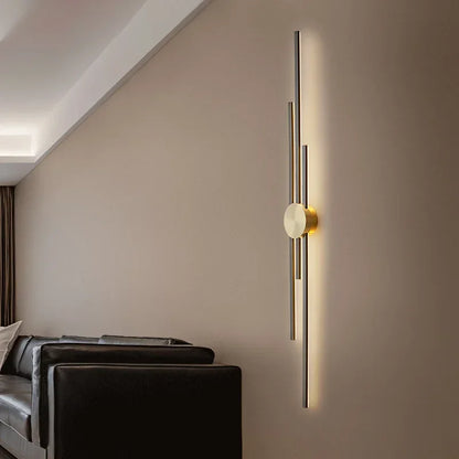 LED Modern Long Wall Lamp Living Room  Dining Room Loft Wall Mounted Sconce Decoration Bedroom Bedside Light Staircase Fixture