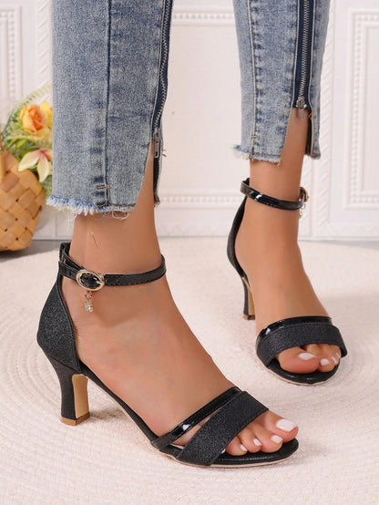 Women High Heels Sandals Summer Fashion Party Shoes for Women Comfortable Open Toed Thin Heels Sandals Designer Luxury Sandals