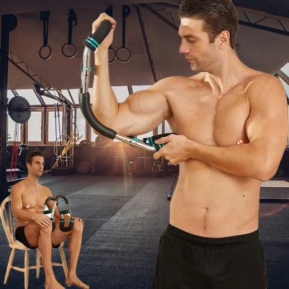 Adjustable Twister Arm Exerciser Multifunctional U-Shaped Wrist Strength Trainer Spring Arm Force Bar Indoor Workout