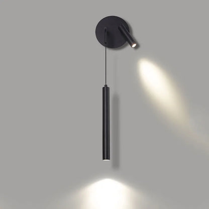LED Wall Lamp Nordic Double Head Adjustable Wall Lights Creative Bedroom Bedside Reading Lamps Indoor black Home Decor Sconces
