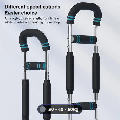 Twister Arm Exerciser with Foam Handle Adjustable Spring Workout Bar Forearm Triceps Chest Expander Portable Fitness Equipment