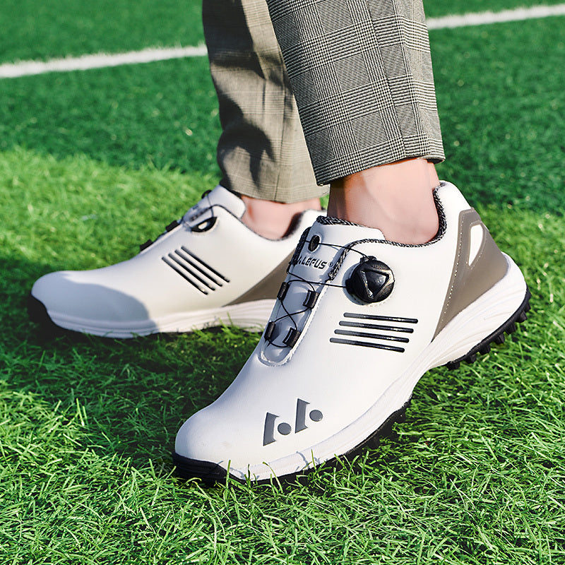 [LEFUS Golf Shoes] LEFUS Non-Slip Men's Golf Shoes - Breathable, Comfortable, Rotating Buckle Closure for All Seasons