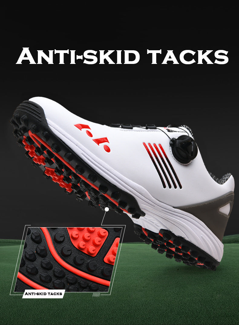 [LEFUS Golf Shoes] LEFUS Non-Slip Men's Golf Shoes - Breathable, Comfortable, Rotating Buckle Closure for All Seasons