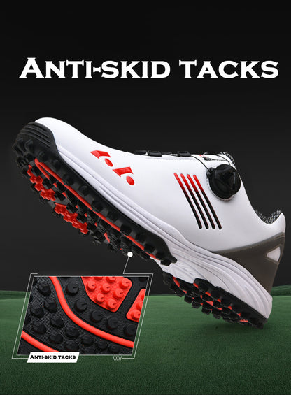 [LEFUS Golf Shoes] LEFUS Non-Slip Men's Golf Shoes - Breathable, Comfortable, Rotating Buckle Closure for All Seasons