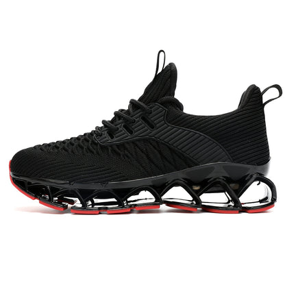 Chic Geometric Women's Sneakers for Fall – Breathable, Stabilizing, & All-Season Running Comfort