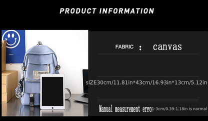 Schoolbag Female Campus Style Backpack Female Couple Backpack Everything Large Capacity Schoolbag Male