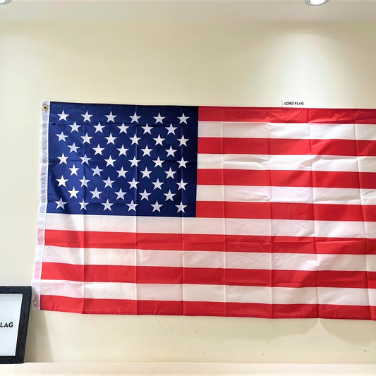 1pc US USA American Flag 150x90cm Us Flag High Quality Double Sided Printed Polyester United States National Flag Grommets USA Flag