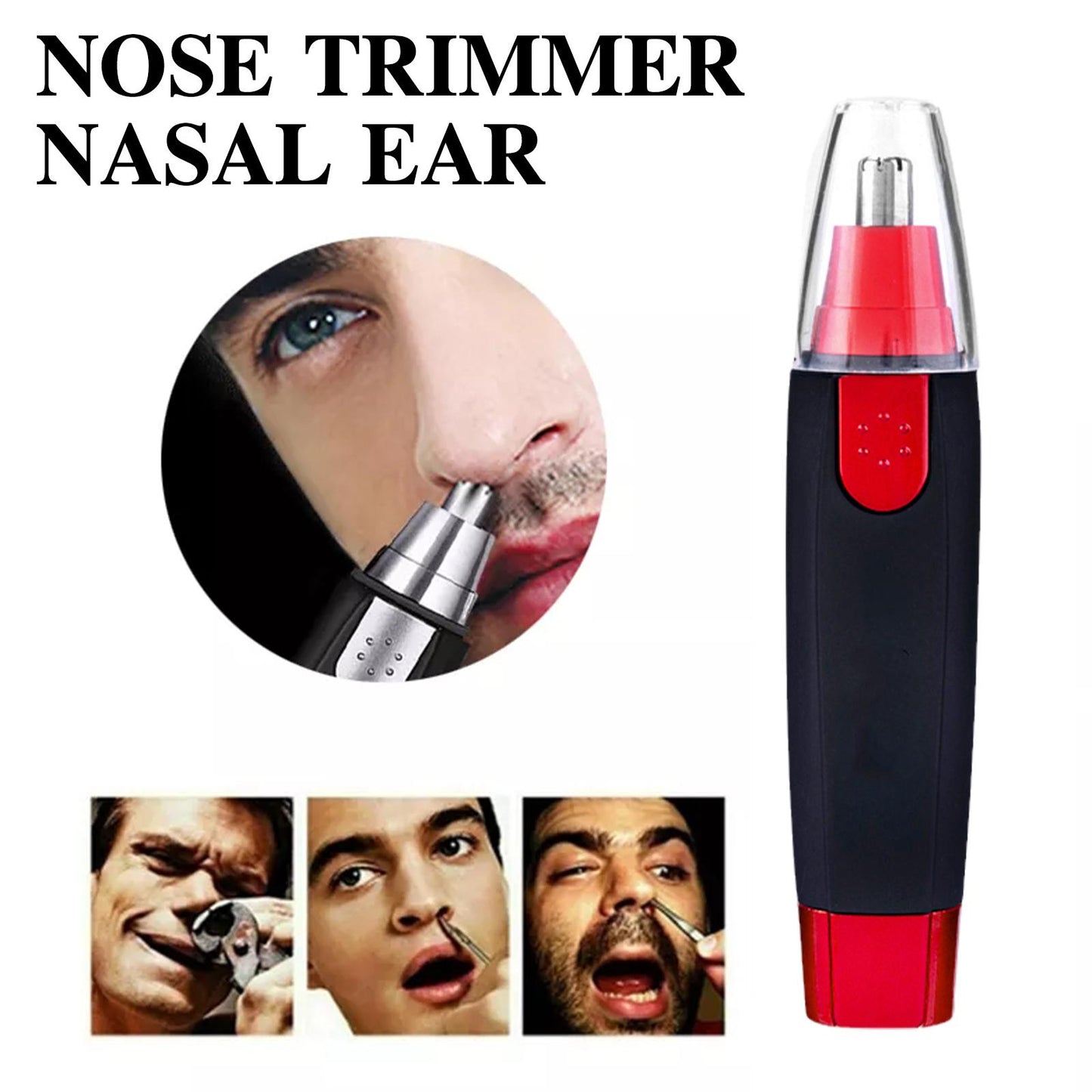 1pc Cordless Nose And Ear Hair Trimmer For Painless Facial And Eyebrow Grooming, Nose And Ear Cleaning Trimmer Razor Father's Day Gift