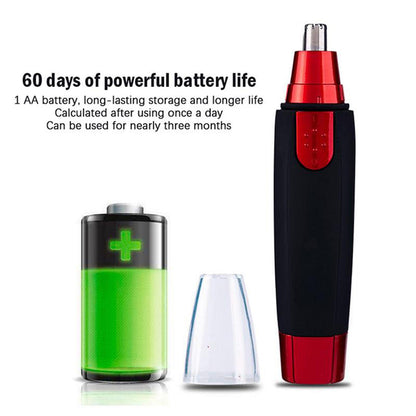 1pc Cordless Nose And Ear Hair Trimmer For Painless Facial And Eyebrow Grooming, Nose And Ear Cleaning Trimmer Razor Father's Day Gift