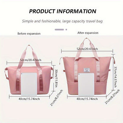 Chic Weekend Warrior: Durable, Stylish Duffel with Cosmetic Bag - Ideal Carry-On & Quick Trip Companion