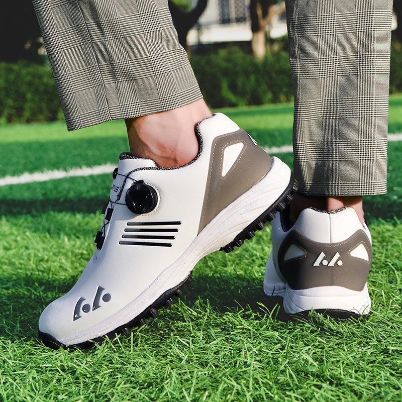 [LEFUS Golf Shoes] LEFUS Non-Slip Men's Golf Shoes - Breathable, Comfortable, Rotating Buckle Closure for All Seasons