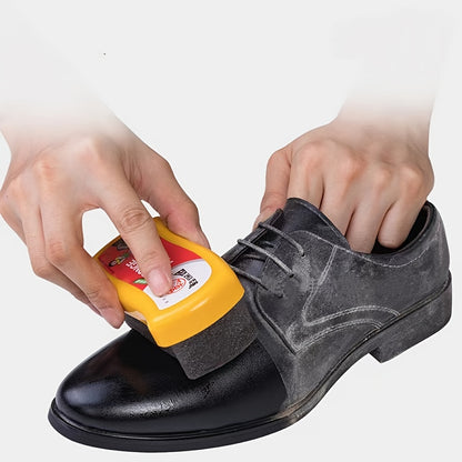 1pc Quick-Drying Shoe Polish Wipe - Effortless Leather Cleaning for Glossy Finish - Portable Single-Sided Sponge for Easy Shoe Care